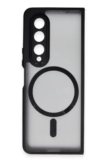 Newface Samsung Galaxy Z Fold 4 Kılıf Blur Fold Magsafe Kapak - Mat Siyah resmi