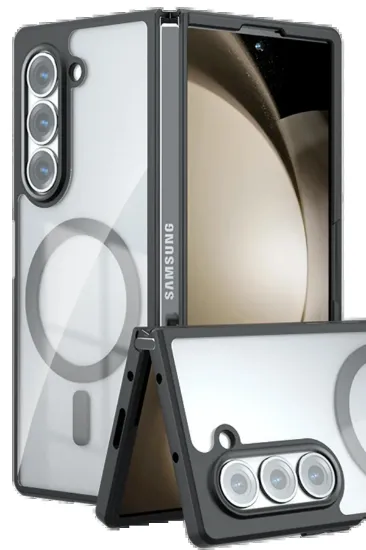Newface Samsung Galaxy Z Fold 6 Kılıf Blur Fold Magsafe Kapak - Siyah resmi