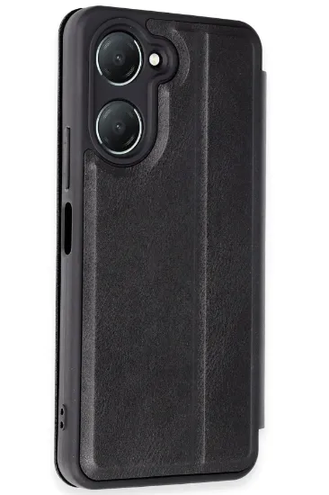 Newface Vivo Y18 Kılıf Flip Cover - Siyah resmi