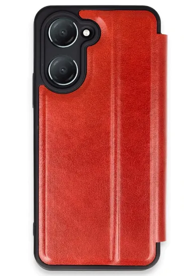 Newface Vivo Y18 Kılıf Flip Cover - Kırmızı resmi