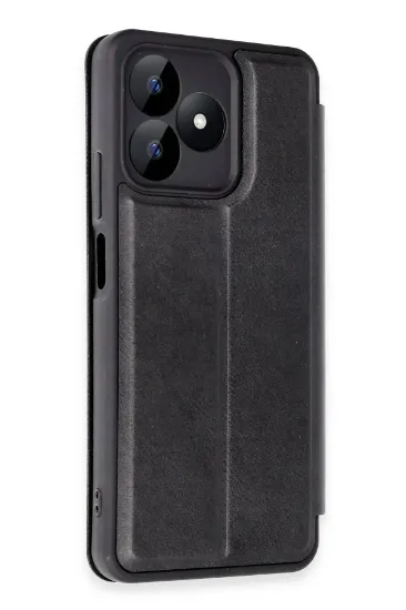 Newface Realme Note 50 4G Kılıf Flip Cover - Siyah resmi