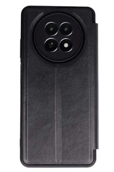 Newface Realme 12 5G Kılıf Flip Cover - Siyah resmi