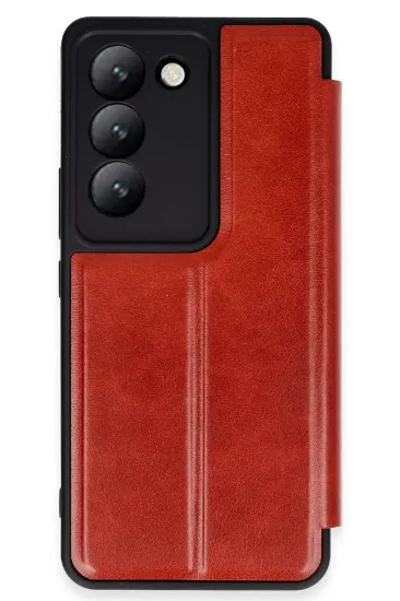 Newface Vivo V30 Lite 4G Kılıf Flip Cover - Kırmızı resmi