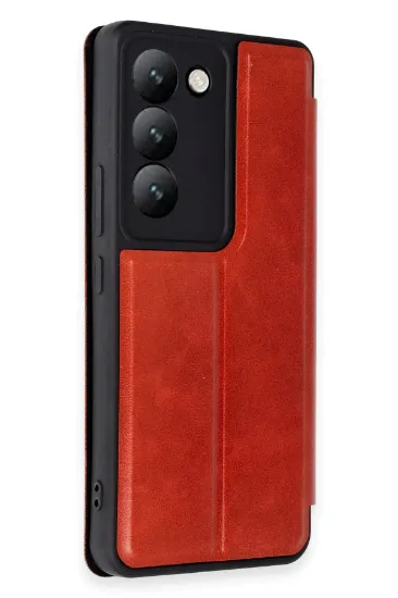 Newface Vivo V30 Lite 4G Kılıf Flip Cover - Kırmızı resmi