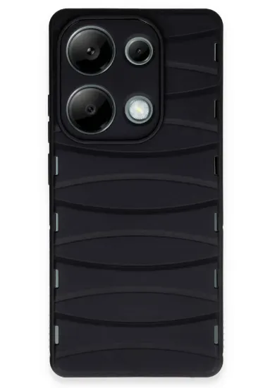 Newface Xiaomi Redmi Note 13 Pro 4G Kılıf Bibercas Silikon Kapak - Siyah resmi