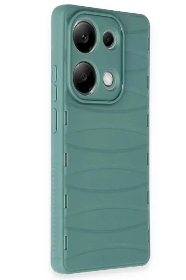 Newface Xiaomi Redmi Note 13 Pro 4G Kılıf Bibercas Silikon Kapak - Koyu Yeşil resmi