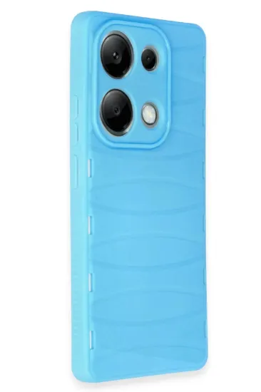 Newface Xiaomi Redmi Note 13 Pro 4G Kılıf Bibercas Silikon Kapak - Mavi resmi