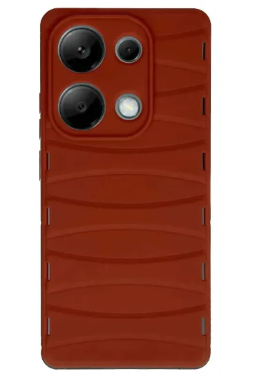 Newface Xiaomi Redmi Note 13 Pro 4G Kılıf Bibercas Silikon Kapak - Kırmızı resmi