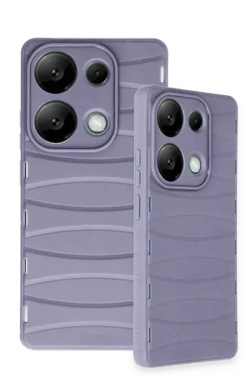 Newface Xiaomi Redmi Note 13 Pro 4G Kılıf Bibercas Silikon Kapak - Lila resmi