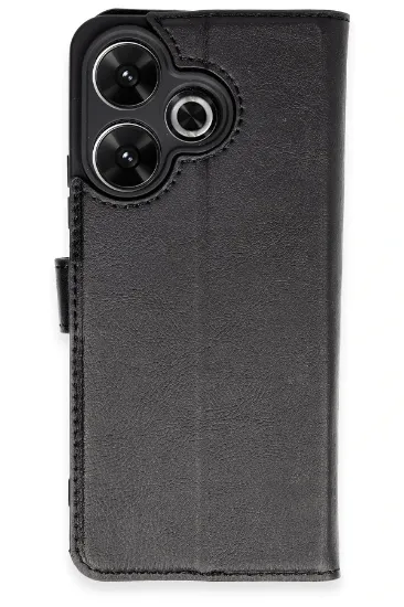 Newface Xiaomi Redmi 13 4G Kılıf Trend S Plus Kapaklı Kılıf - Siyah resmi