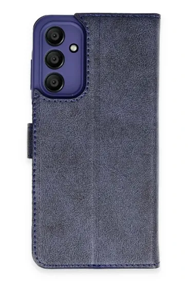 Newface Samsung Galaxy M15 Kılıf Trend S Plus Kapaklı Kılıf - Lacivert resmi