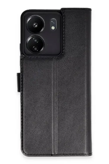 Newface Xiaomi Redmi 13C Kılıf Trend S Plus Kapaklı Kılıf - Siyah resmi