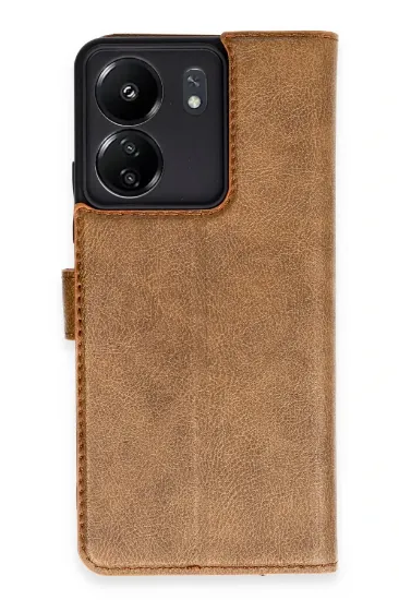 Newface Xiaomi Redmi 13C Kılıf Trend S Plus Kapaklı Kılıf - Taba resmi