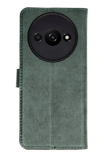 Newface Xiaomi Redmi A3 4G Kılıf Trend S Plus Kapaklı Kılıf - Yeşil resmi