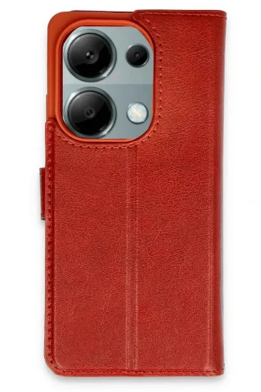 Newface Xiaomi Redmi Note 13 Pro 4G Kılıf Trend S Plus Kapaklı Kılıf - Kırmızı resmi