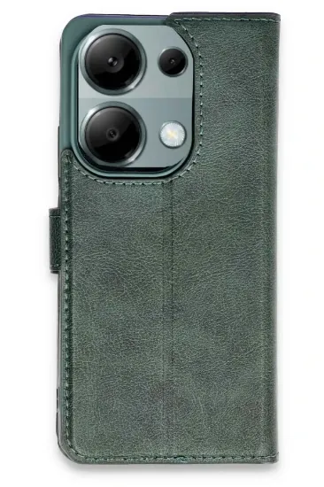 Newface Xiaomi Redmi Note 13 Pro 4G Kılıf Trend S Plus Kapaklı Kılıf - Yeşil resmi