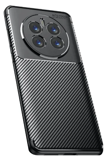 Newface Realme 12 Pro Plus Kılıf Auto Focus Karbon Kapak - Siyah resmi