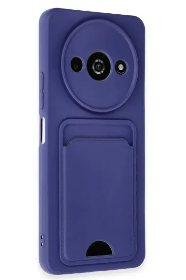 Newface Xiaomi Redmi A3 4G Kılıf Kelvin Kartvizitli Silikon - Lacivert resmi