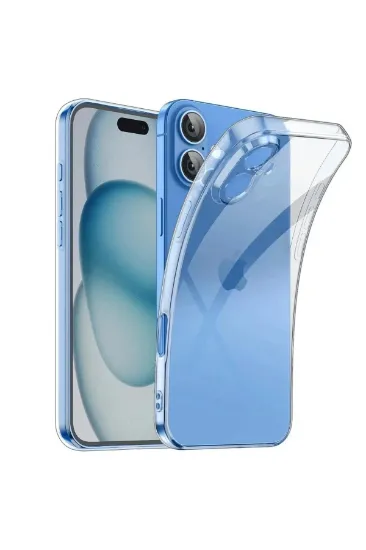 Newface iPhone 16 Kılıf Lüx Şeffaf Silikon resmi