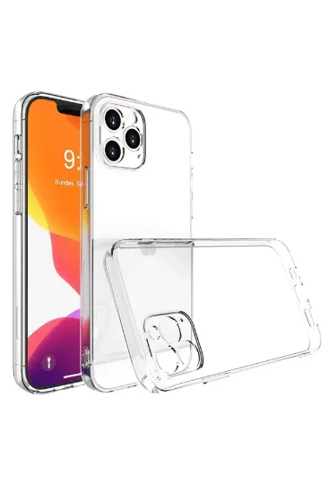 Newface iPhone 16 Pro Max Kılıf Lüx Şeffaf Silikon resmi