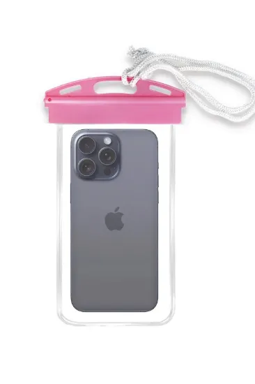 Newface Waterproof Universal Su Geçirmez Kılıf - Pembe resmi