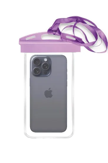 Newface Waterproof Universal Su Geçirmez Kılıf - Mor resmi