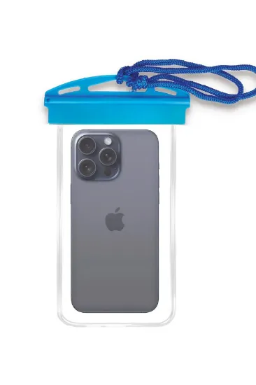 Newface Waterproof Universal Su Geçirmez Kılıf - Mavi resmi