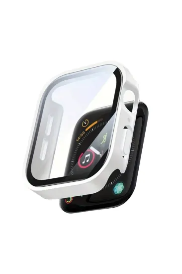 Newface Apple Watch 38mm Camlı Kasa Ekran Koruyucu - Beyaz resmi