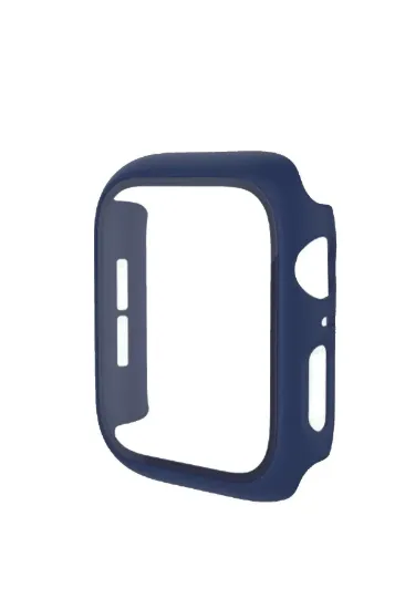 Newface Apple Watch 40mm Camlı Kasa Ekran Koruyucu - Mavi resmi