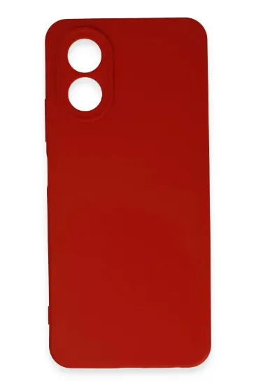 Newface Oppo A38 Kılıf First Silikon - Kırmızı resmi
