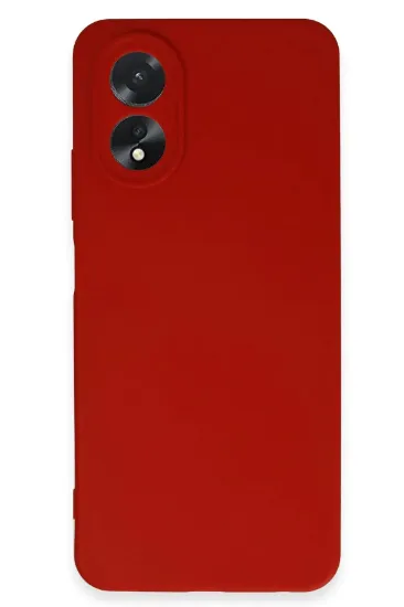 Newface Oppo A38 Kılıf First Silikon - Kırmızı resmi