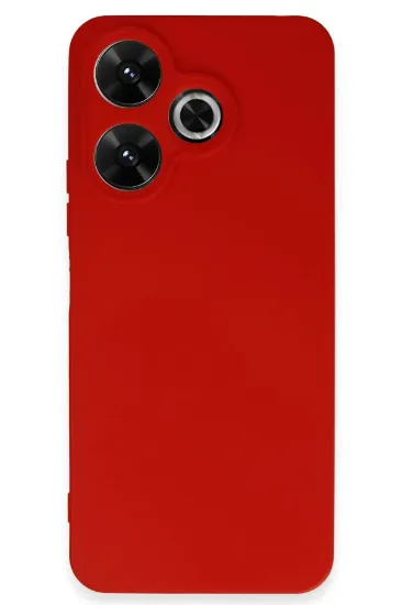 Newface Xiaomi Redmi 13 4G Kılıf First Silikon - Kırmızı resmi