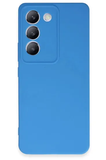 Newface Vivo V30 Lite 4G Kılıf First Silikon - Mavi resmi