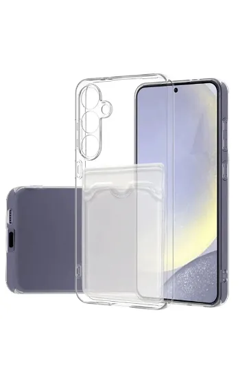 Newface Samsung Galaxy S24 FE Kılıf Kart Şeffaf Silikon - Şeffaf resmi
