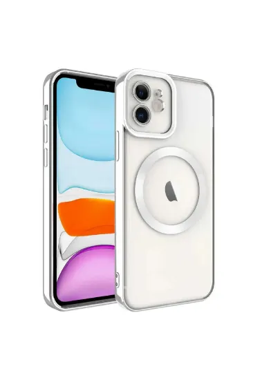 Newface iPhone 12 Kılıf Kross Magneticsafe Kapak - Titan Gri resmi