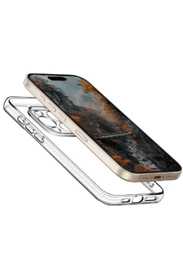 Newface iPhone 16 Pro Kılıf Pc Sert Şeffaf Kapak - Şeffaf resmi