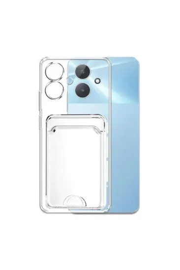 Newface Realme Note 60 Kılıf Kart Şeffaf Silikon - Şeffaf resmi
