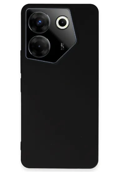 Newface Tecno Camon 20 Pro 5G Kılıf First Silikon - Siyah resmi