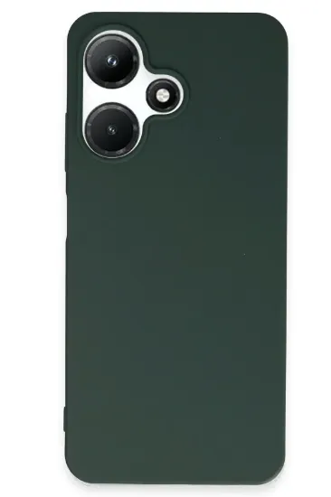 Newface İnfinix Hot 30i Kılıf First Silikon - Koyu Yeşil resmi