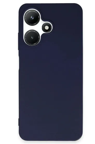 Newface İnfinix Hot 30i Kılıf First Silikon - Lacivert resmi