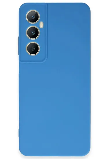 Newface Realme C65 Kılıf First Silikon - Mavi resmi