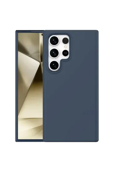 Newface Samsung Galaxy S24 Ultra Kılıf First Silikon - Lacivert resmi