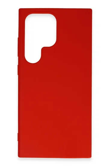 Newface Samsung Galaxy S24 Ultra Kılıf First Silikon - Kırmızı resmi