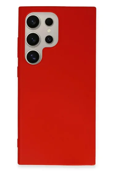 Newface Samsung Galaxy S24 Ultra Kılıf First Silikon - Kırmızı resmi