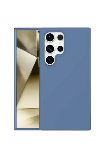 Newface Samsung Galaxy S24 Ultra Kılıf First Silikon - Mavi resmi