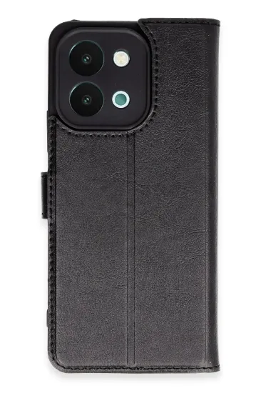 Newface Vivo Y28 Kılıf Trend S Plus Kapaklı Kılıf - Siyah resmi