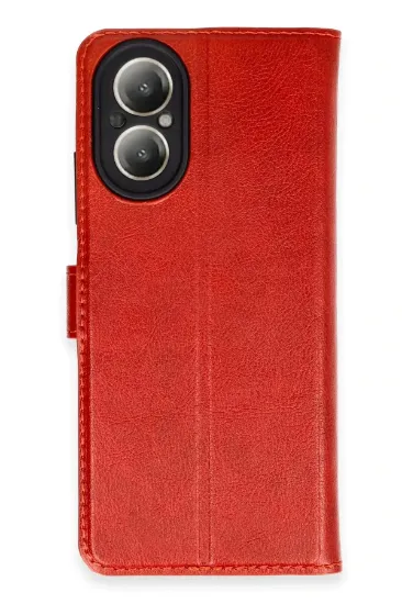 Newface Realme 12 Lite Kılıf Trend S Plus Kapaklı Kılıf - Kırmızı resmi