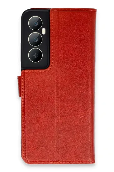 Newface Realme C65 Kılıf Trend S Plus Kapaklı Kılıf - Kırmızı resmi