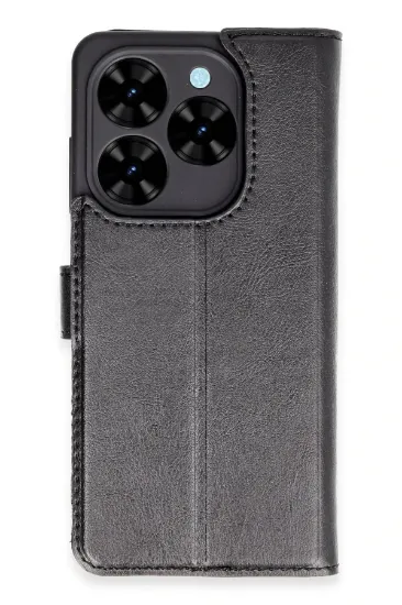 Newface Tecno Spark Go 2024 Kılıf Trend S Plus Kapaklı Kılıf - Siyah resmi