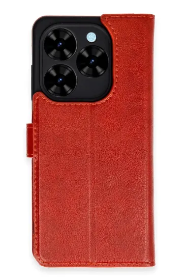 Newface Tecno Spark Go 2024 Kılıf Trend S Plus Kapaklı Kılıf - Kırmızı resmi
